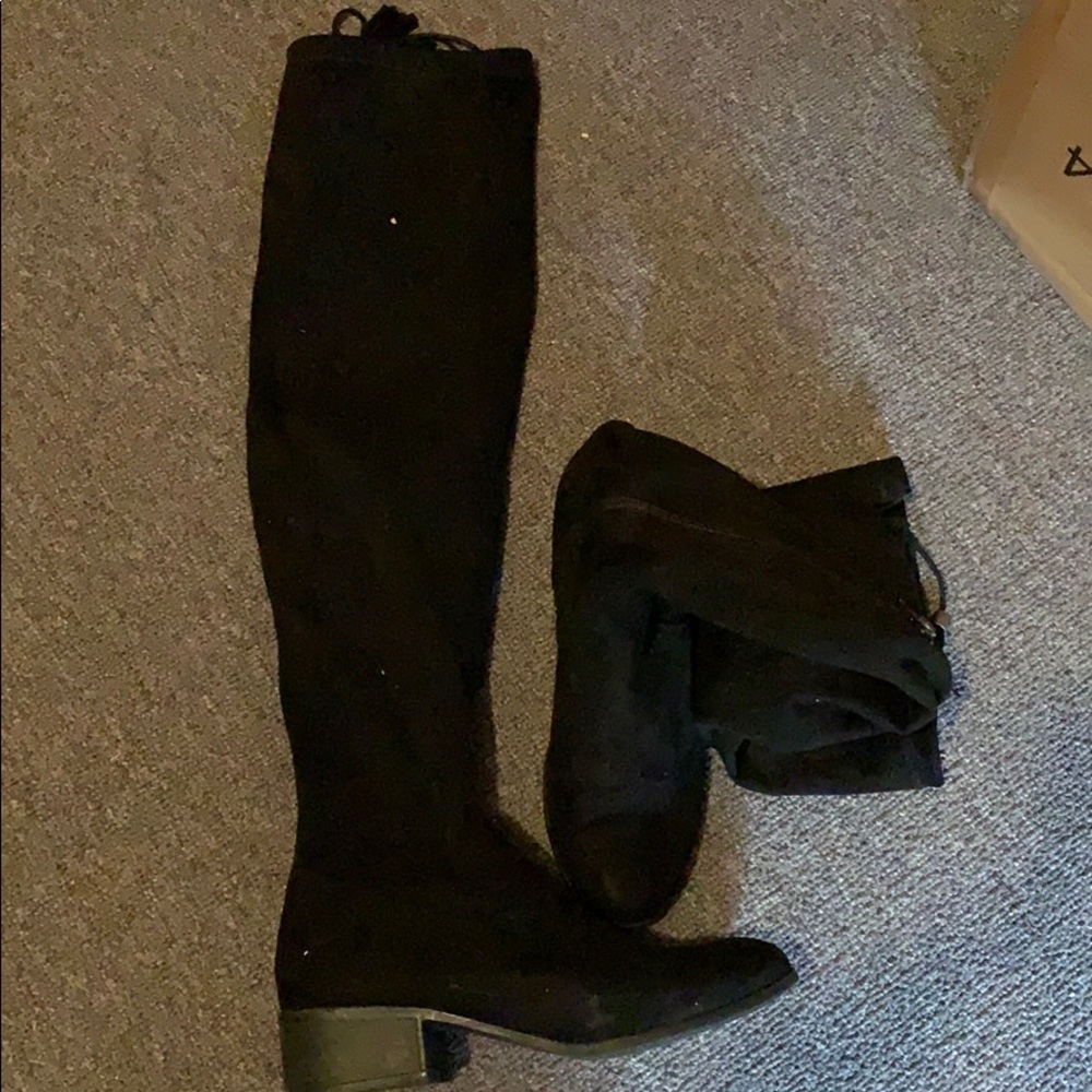 Madden Girl Knee High Suede Boots